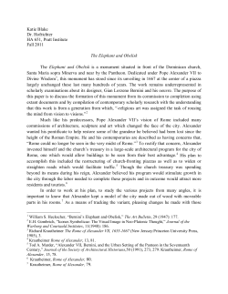 Elephant and Obelisk