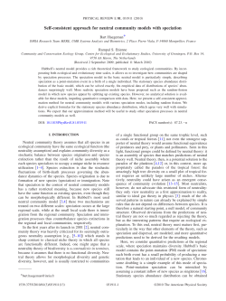 Self-consistent approach for neutral community models with speciation