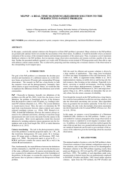 mlpnp - a real-time maximum likelihood solution - KIT-IPF