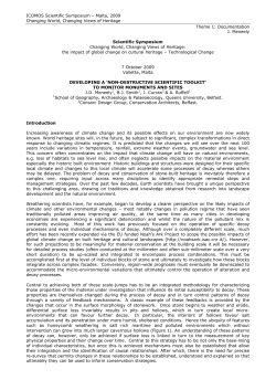 Developing a `Non-destructive Scientific Toolkit`