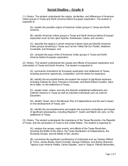 Social Studies &ndash; Grade 4 - Holy Family Catholic School