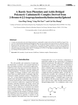 A Rarely Seen Phenolato and Azido-Bridged Polymeric Cadmium(II