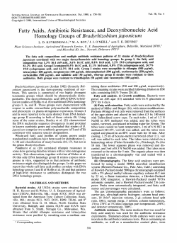 Fatty Acids, Antibiotic Resistance, and Deoxyribonucleic Acid