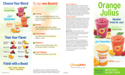 Choose Your Blend Try ournew Boosts! Then Your