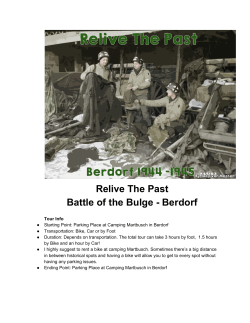 Relive The Past Battle of the Bulge Berdorf