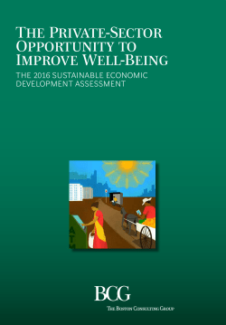 The Private-Sector Opportunity to Improve Well-Being
