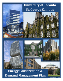 Energy Conservation and Demand Management Plan