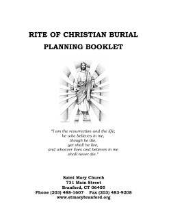 Funeral Packet - Saint Mary Church
