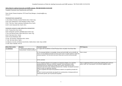 Compiled Comments on Policy for Labeling Community and SLIMF