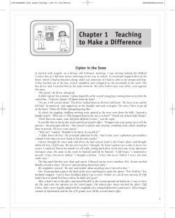 Chapter 1 Teaching to Make a Difference