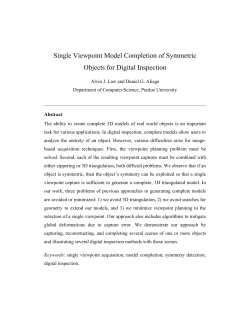 Single Viewpoint Model Completion of Symmetric
