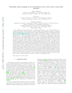Maximally dense packings of two-dimensional convex and concave