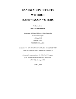 bandwagon effects without bandwagon voters
