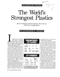 The World`s Strongest Plastics
