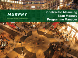 Contractor Alliancing - Energy Networks Association