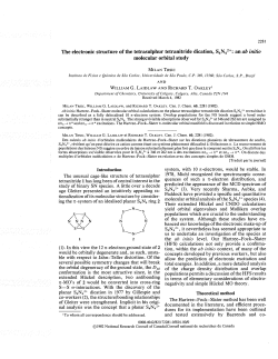 The electronic structure of the tetrasulphur tetranitride dication