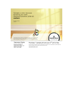 Purchase 1 sample pint and your 2nd pint is free. Teknicolor Paints