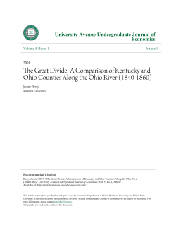 A Comparison of Kentucky and Ohio Counties Along the Ohio River