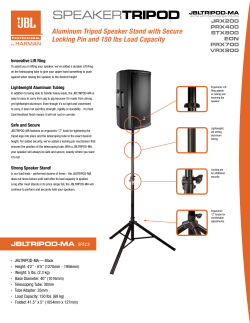 Aluminum Tripod Speaker Stand with Secure Locking Pin and 150