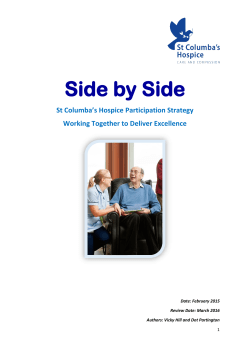 Side by Side - St Columba`s Hospice