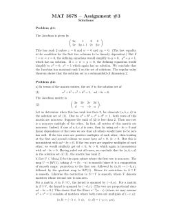 MAT 367S &ndash; Assignment #3