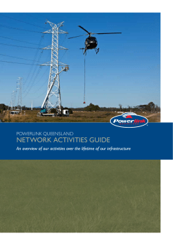 Powerlink Queensland // Network Activities Guide
