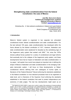 Strengthening state constitutionalism from the federal Constitution