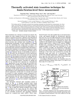 Thermally activated state transition technique for femto-Newton