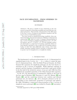 Face enumeration-from spheres to manifolds