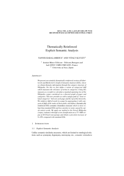 Thematically Reinforced Explicit Semantic Analysis