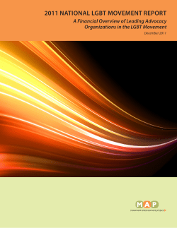 2011 national lgbt movement report