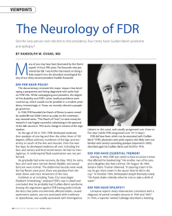 The Neurology of FDR