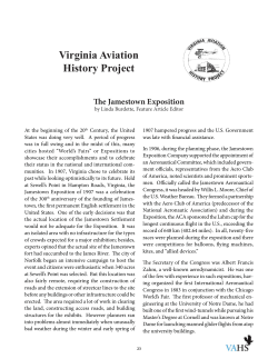 The Jamestown Exposition - Virginia Aeronautical Historical Society
