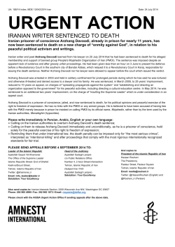 urgent action - Amnesty International USA