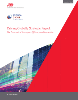 Driving Globally Strategic Payroll
