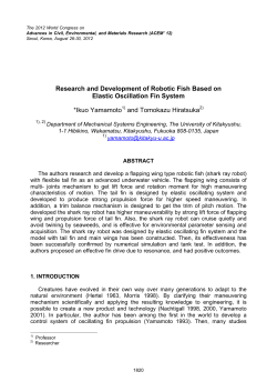 Research and Development of Robotic Fish Based on Elastic