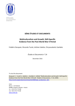 Skill-Specific Evidence from the Post-World War II Period