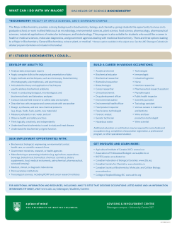 if i studied biochemistry, i could&hellip; what can i do with my major