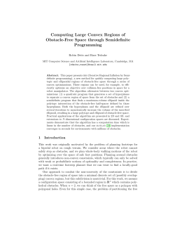 Robin Deits and Russ Tedrake. Computing Large Convex Regions