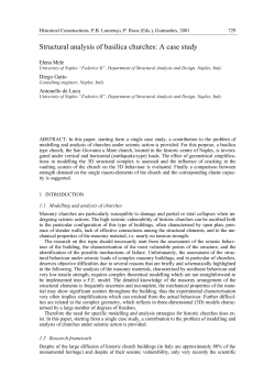 Structural analysis of basilica churches: A case study