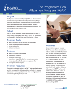 The Progressive Goal Attainment Program (PGAP)