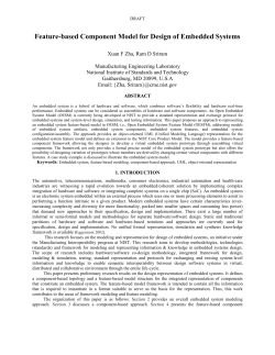 Feature-based Component Model for Design of Embedded Systems