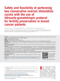 Safety and feasibility of performing two consecutive ovarian
