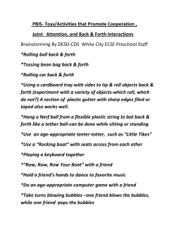 PBIS- Toys/Activities that Promote Cooperation , Joint
