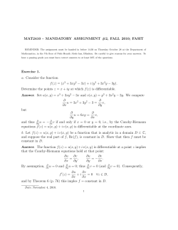 MAT2410 - MANDATORY ASSIGNMENT #2, FALL 2010