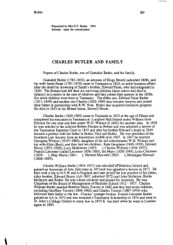 Reference to index of papers of Charles Butler, son of Gamaliel