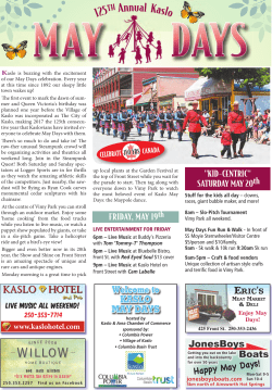 MAY DAYS schedule red