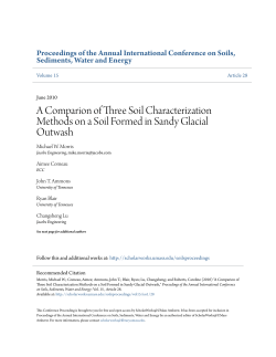 A Comparion of Three Soil Characterization Methods on a Soil