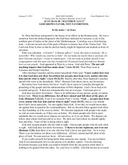 matthew 10:24-33 - Good Shepherd Novi