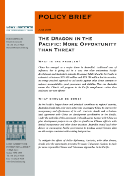 The Dragon in the Pacific: More Opportunity Than Threat